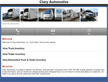 Tablet Screenshot of m.claryautomotive.com